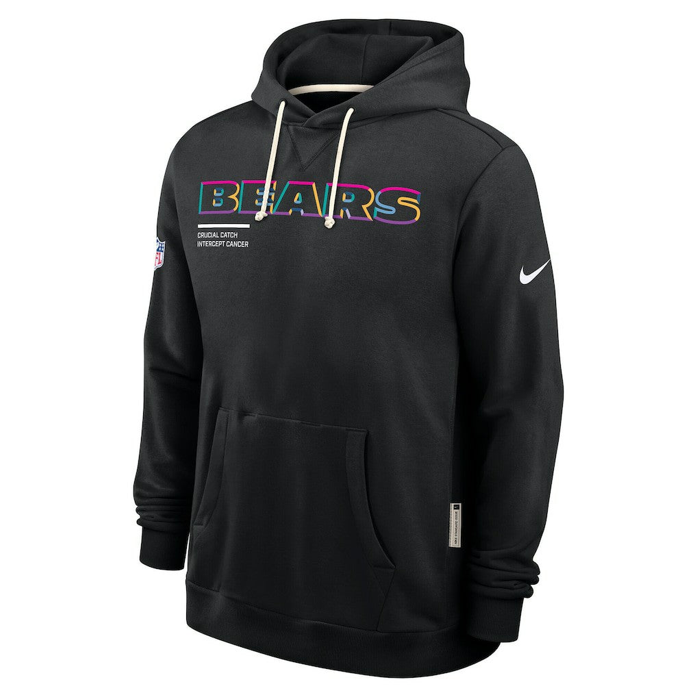 Chicago Bears Nike Tall 2025 NFL Crucial Catch Sideline Standard Issue Dri-FIT Hoodie