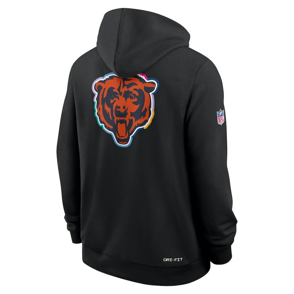 Chicago Bears Nike Tall 2025 NFL Crucial Catch Sideline Standard Issue Dri-FIT Hoodie