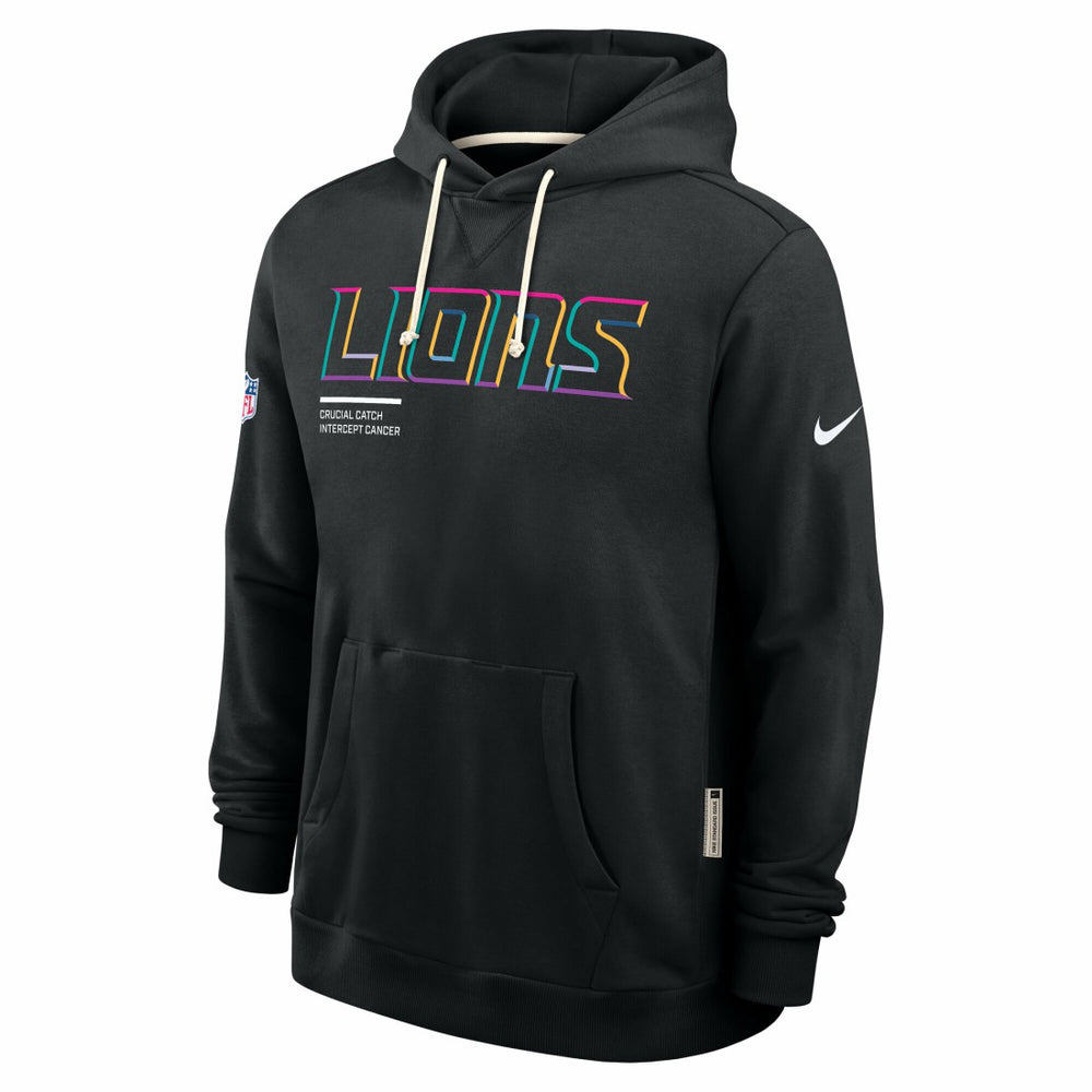 Detroit Lions Nike Tall 2025 NFL Crucial Catch Sideline Standard Issue Dri-FIT Hoodie