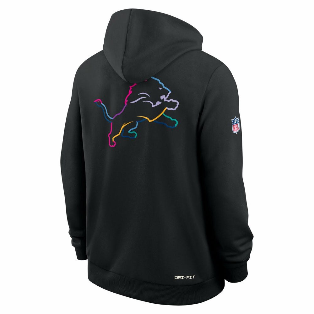 Detroit Lions Nike Tall 2025 NFL Crucial Catch Sideline Standard Issue Dri-FIT Hoodie