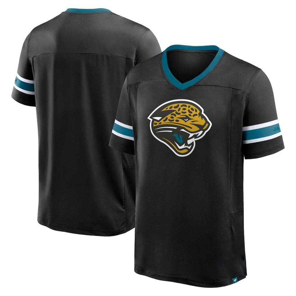Jacksonville Jaguars Fanatics Hometown Premium Hashmark V-Neck T-Shirt