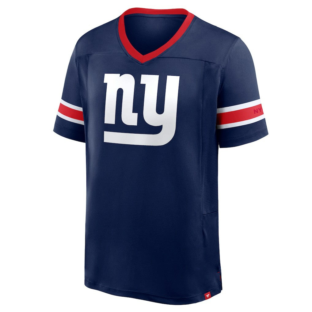 New York Giants Fanatics Hometown Premium Hashmark V-Neck T-Shirt