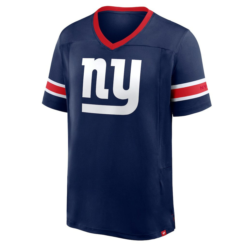 New York Giants Fanatics Hometown Premium Hashmark V-Neck T-Shirt