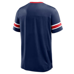 New York Giants Fanatics Hometown Premium Hashmark V-Neck T-Shirt