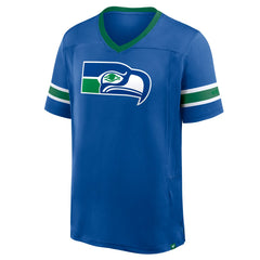 Seattle Seahawks Fanatics Hometown Premium Hashmark V-Neck T-Shirt