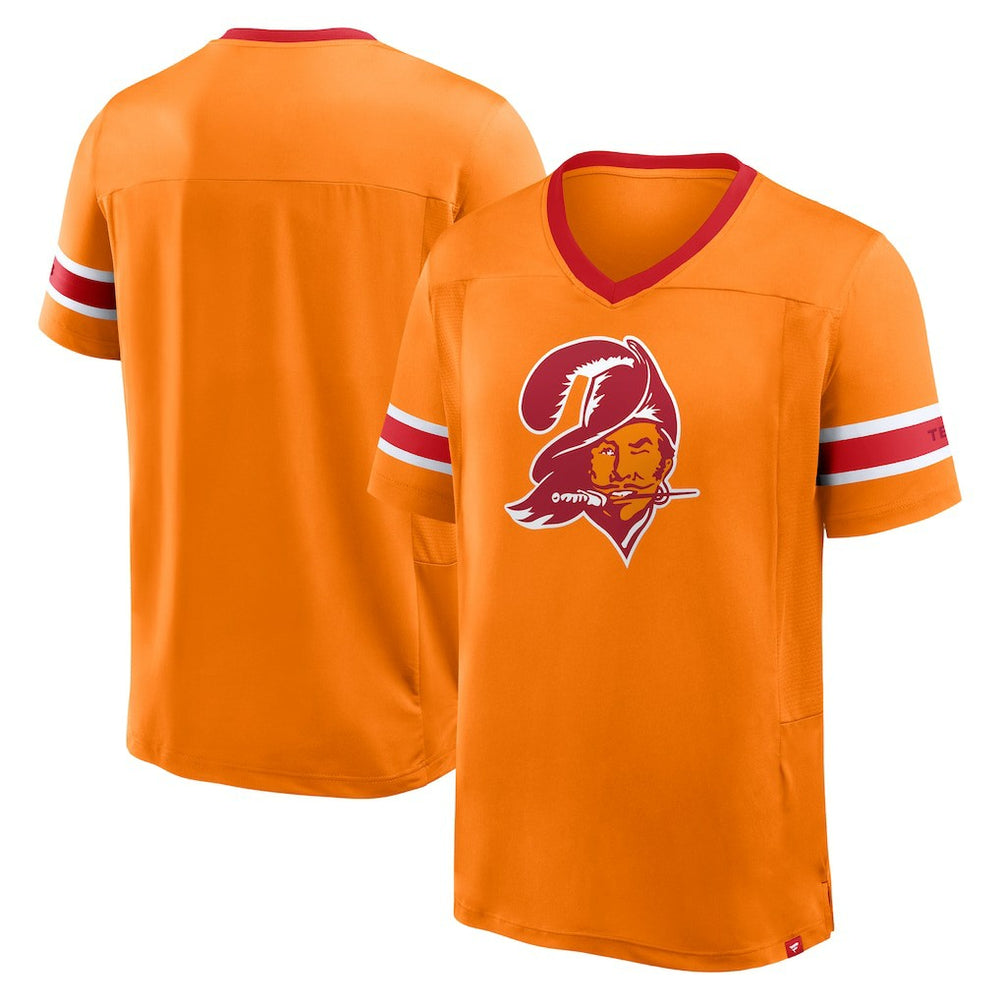 Tampa Bay Buccaneers Fanatics Hometown Premium Hashmark V-Neck T-Shirt