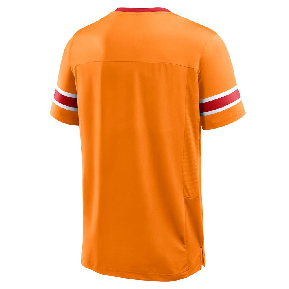 Tampa Bay Buccaneers Fanatics Hometown Premium Hashmark V-Neck T-Shirt