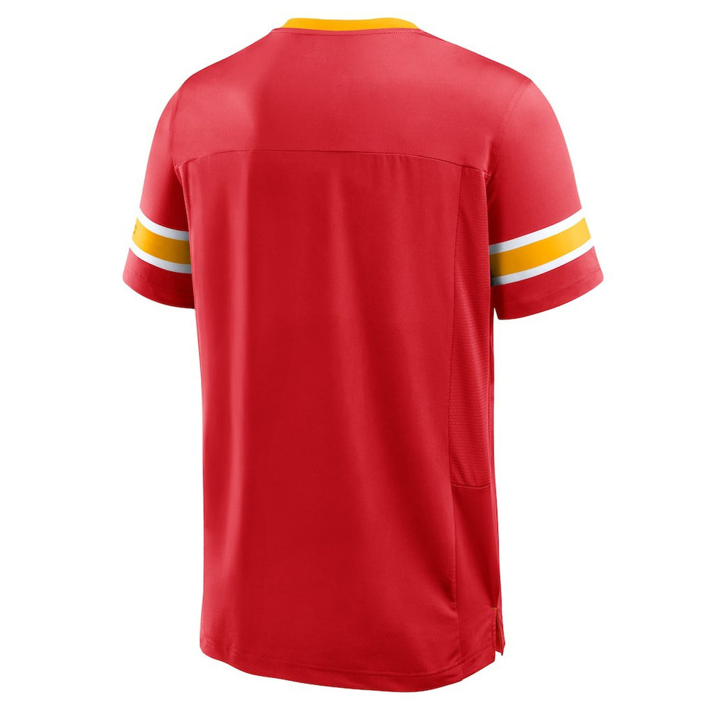 Kansas City Chiefs Fanatics Hometown Premium Hashmark V-Neck T-Shirt