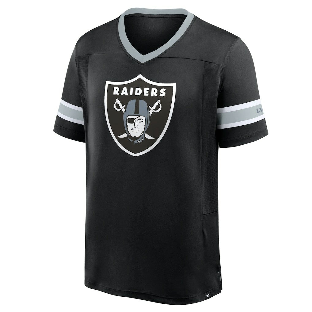 Las Vegas Raiders Fanatics Hometown Premium Hashmark V-Neck T-Shirt