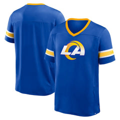 Los Angeles Rams Fanatics Hometown Premium Hashmark V-Neck T-Shirt