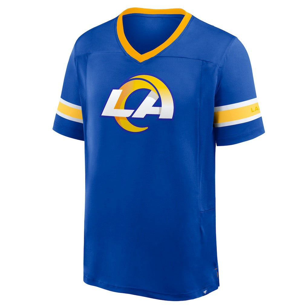 Los Angeles Rams Fanatics Hometown Premium Hashmark V-Neck T-Shirt