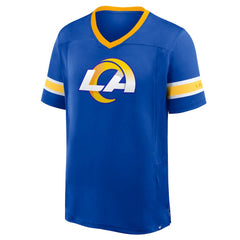 Los Angeles Rams Fanatics Hometown Premium Hashmark V-Neck T-Shirt