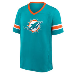 Miami Dolphins Fanatics Hometown Premium Hashmark V-Neck T-Shirt