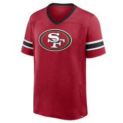 San Francisco 49ers Fanatics Hometown Premium Hashmark V-Neck T-Shirt