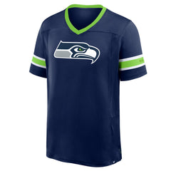 Seattle Seahawks Fanatics Hometown Premium Hashmark V-Neck T-Shirt