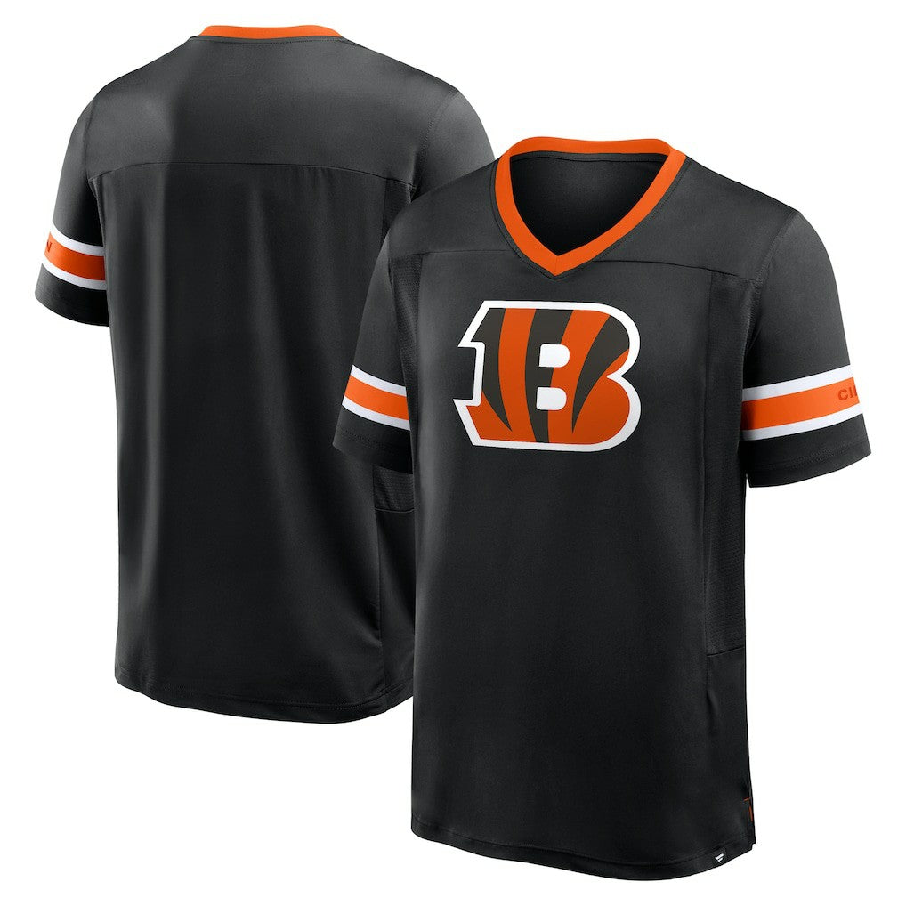 Cincinnati Bengals Fanatics Hometown Premium Hashmark V-Neck T-Shirt