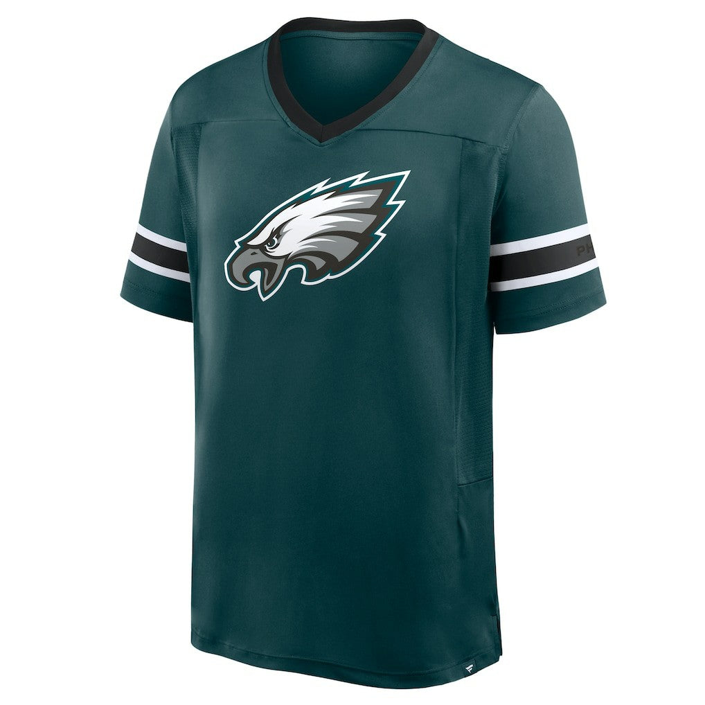 Philadelphia Eagles Fanatics Hometown Premium Hashmark V-Neck T-Shirt