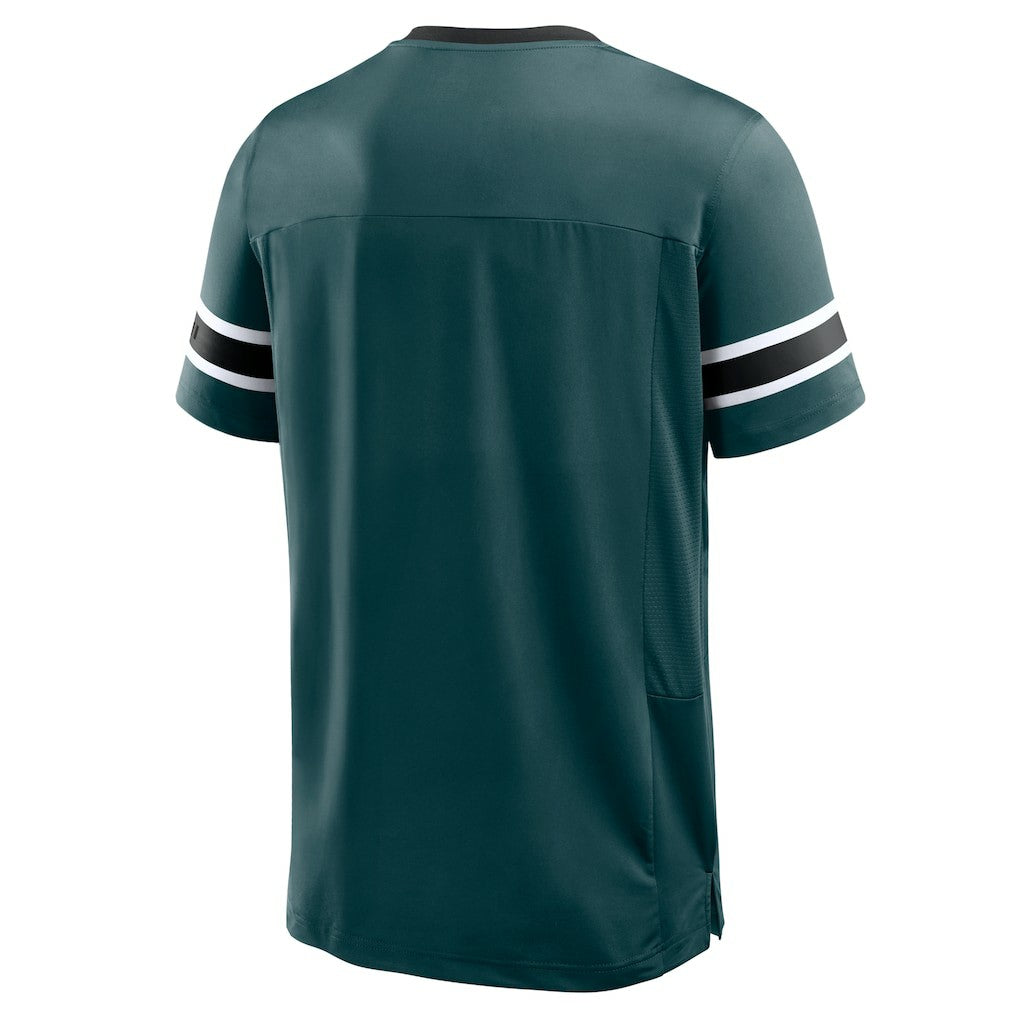 Philadelphia Eagles Fanatics Hometown Premium Hashmark V-Neck T-Shirt