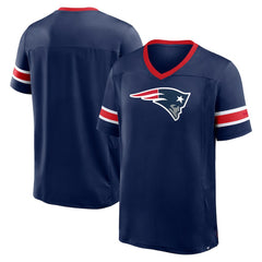 New England Patriots Fanatics Hometown Premium Hashmark V-Neck T-Shirt