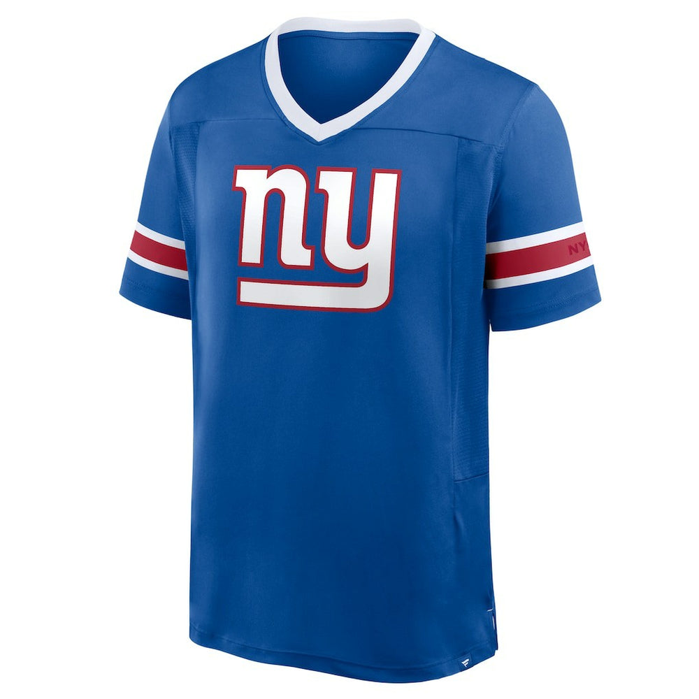 New York Giants Fanatics Hometown Premium Hashmark V-Neck T-Shirt