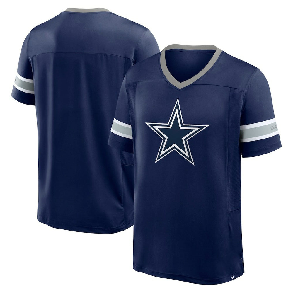 Dallas Cowboys Fanatics Hometown Premium Hashmark V-Neck T-Shirt