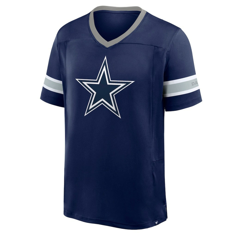 Dallas Cowboys Fanatics Hometown Premium Hashmark V-Neck T-Shirt