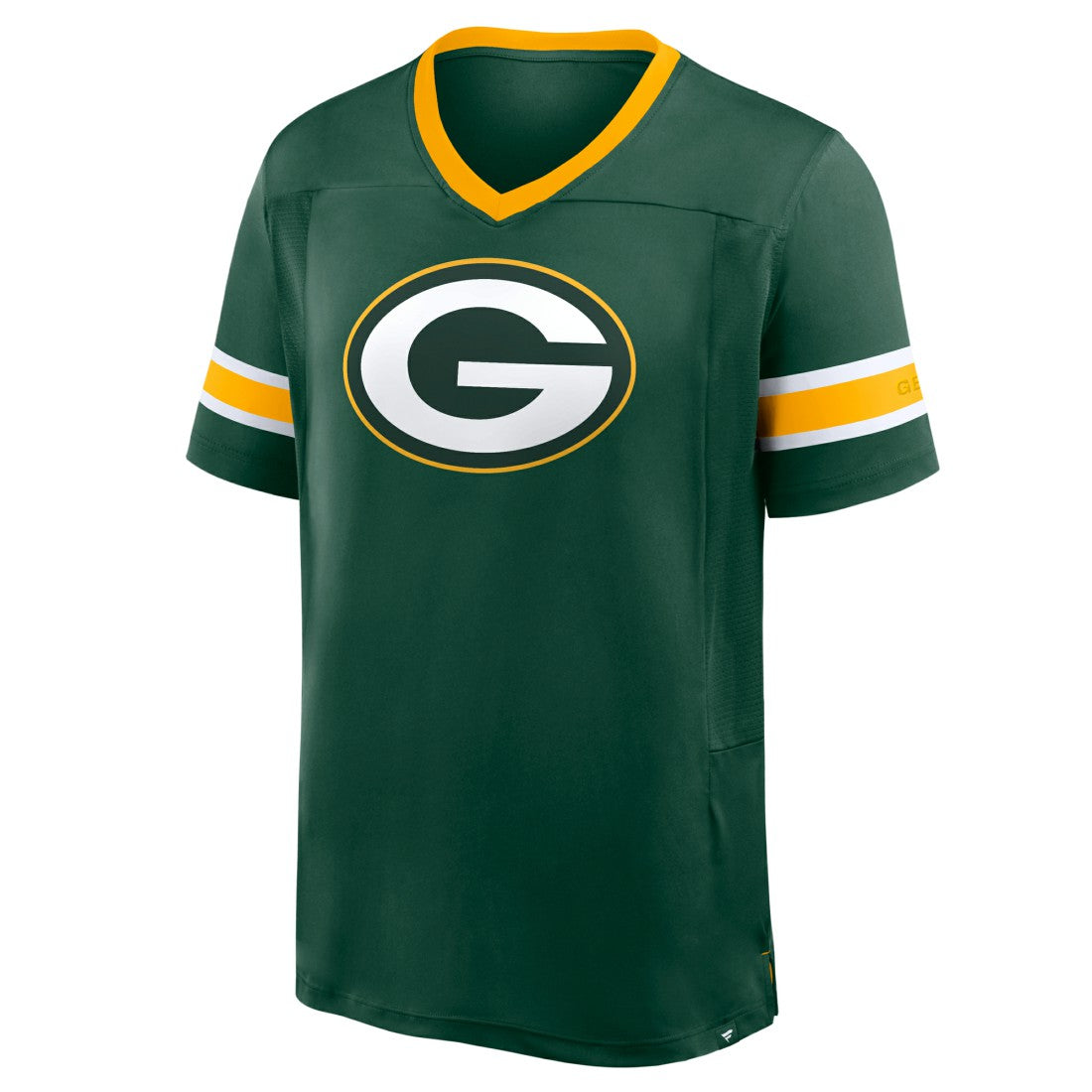 Green Bay Packers Fanatics Hometown Premium Hashmark V-Neck T-Shirt