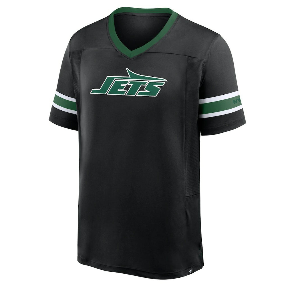New York Jets Fanatics Redzone Hashmark V-Neck T-Shirt