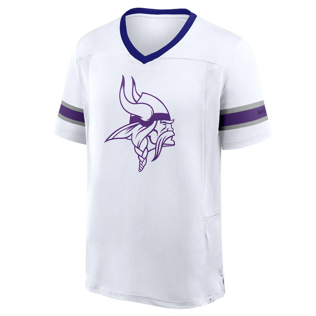 Minnesota Vikings Fanatics Redzone Hashmark V-Neck T-Shirt