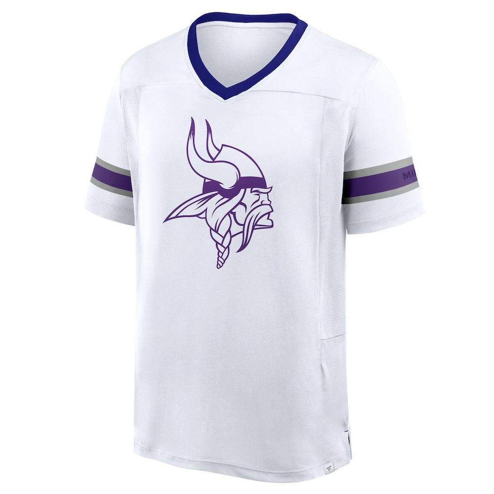 Minnesota Vikings Fanatics Redzone Hashmark V-Neck T-Shirt