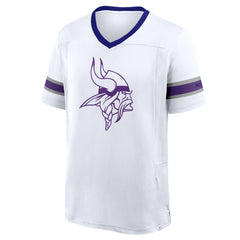 Minnesota Vikings Fanatics Redzone Hashmark V-Neck T-Shirt