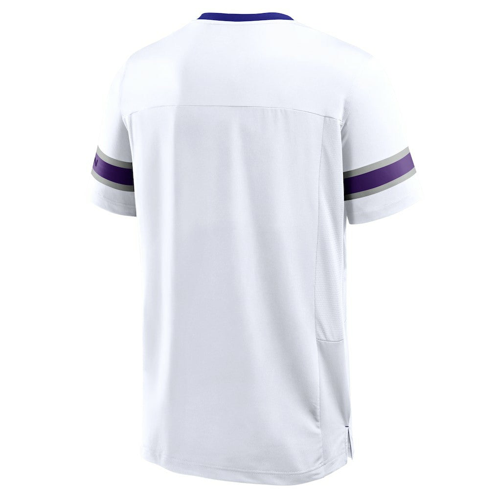 Minnesota Vikings Fanatics Redzone Hashmark V-Neck T-Shirt