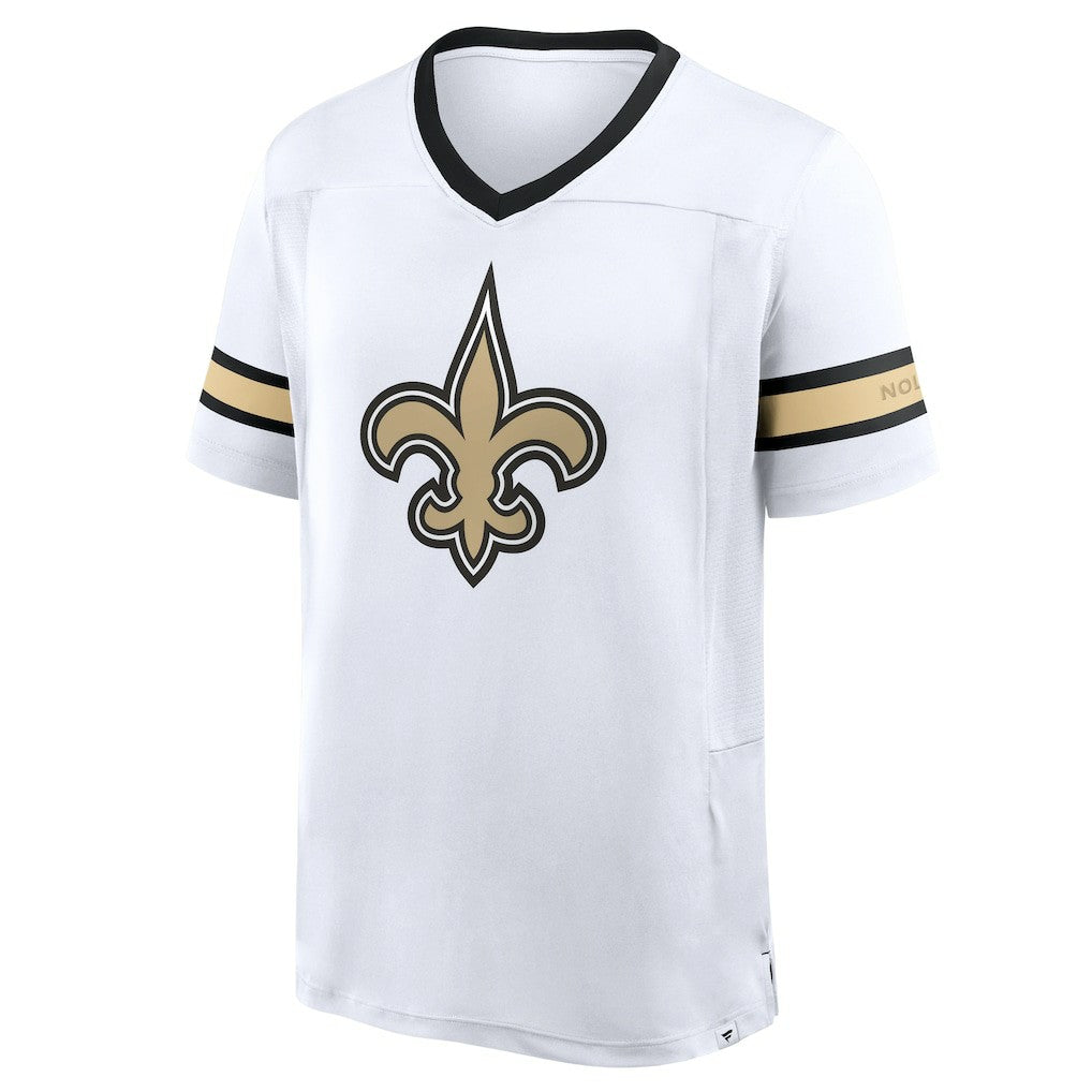New Orleans Saints Fanatics Redzone Hashmark V-Neck T-Shirt