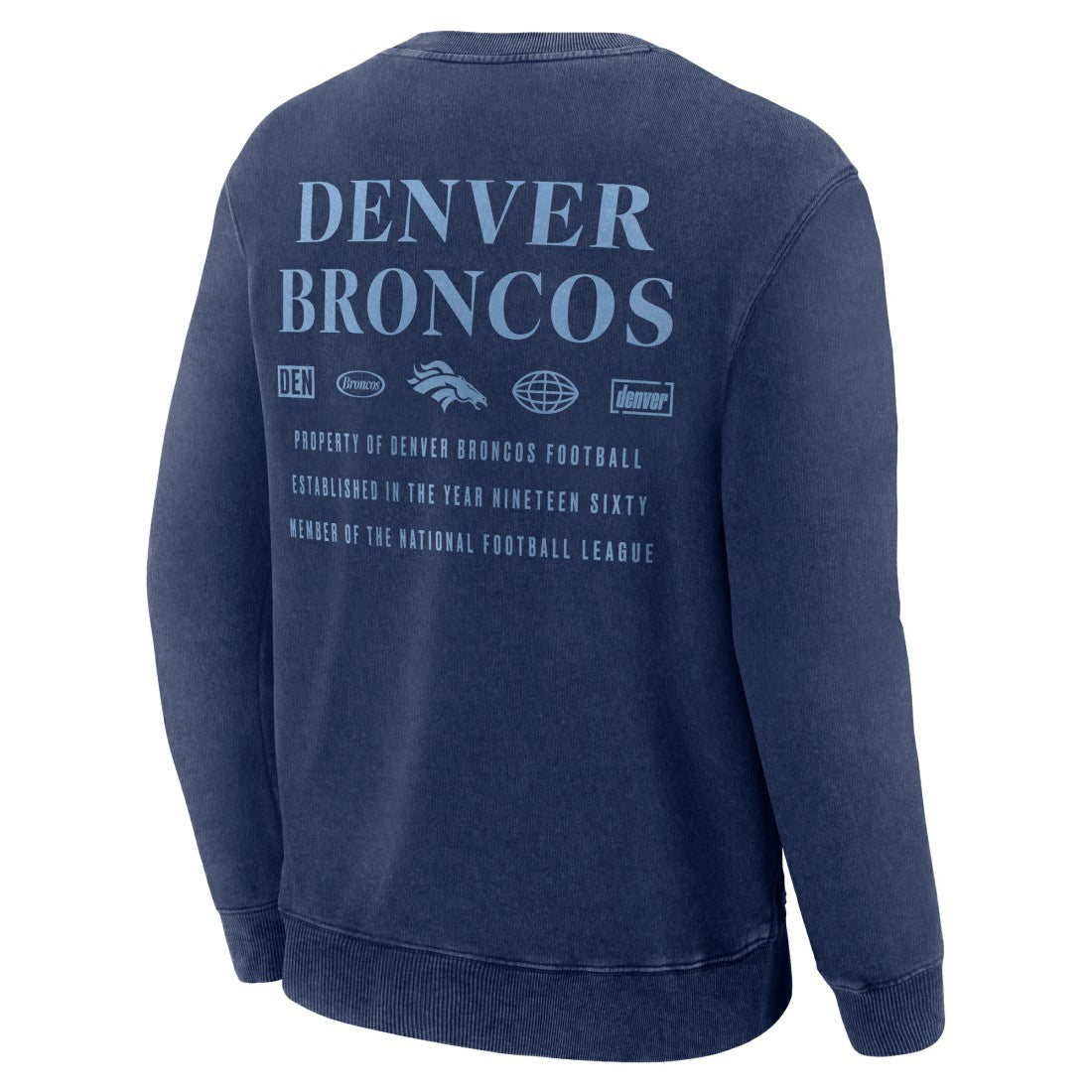 Denver Broncos Fanatics Deep Route Pullover Sweatshirt