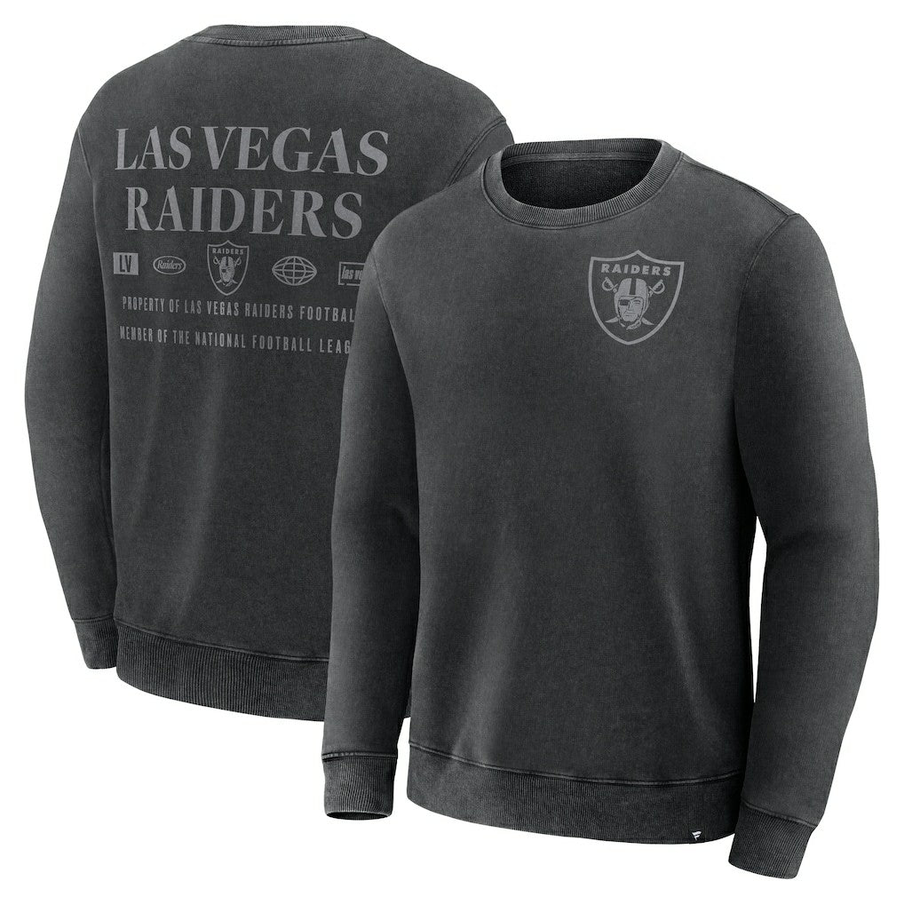 Las Vegas Raiders Fanatics Deep Route Pullover Sweatshirt