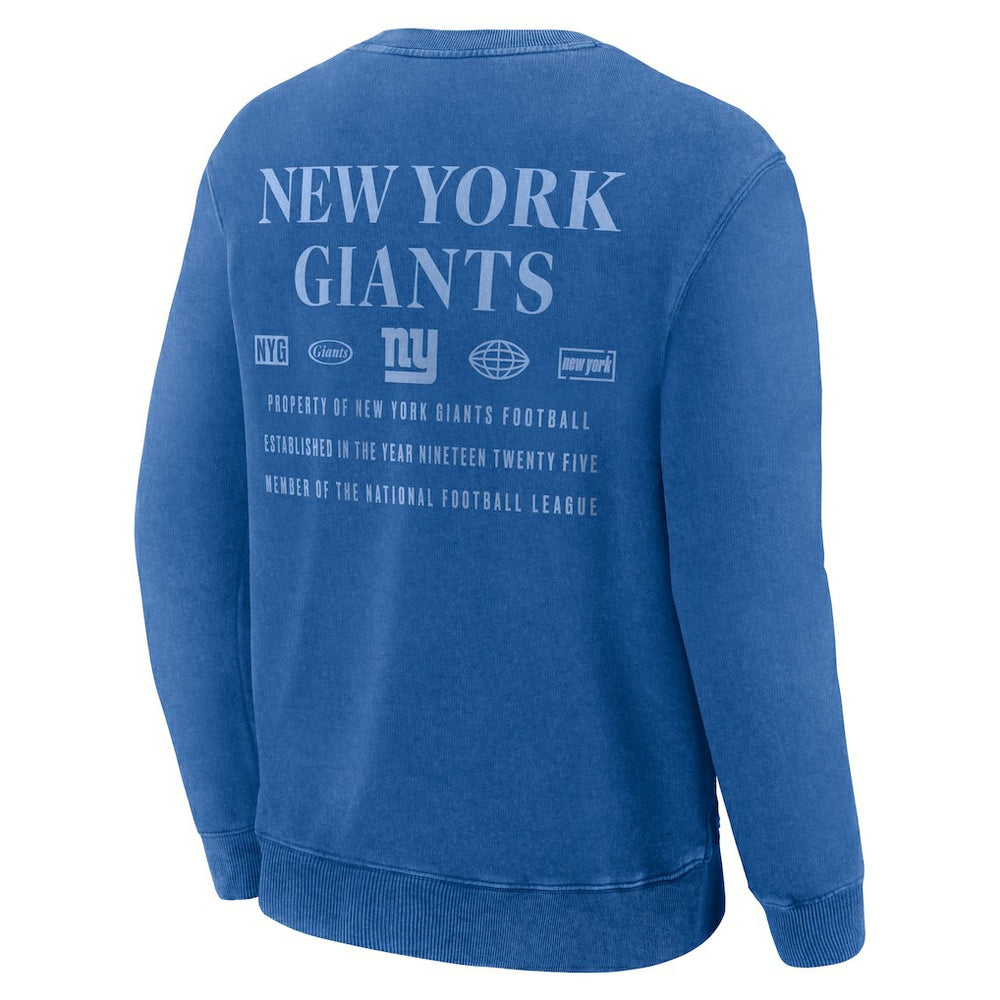 New York Giants Fanatics Deep Route Pullover Sweatshirt