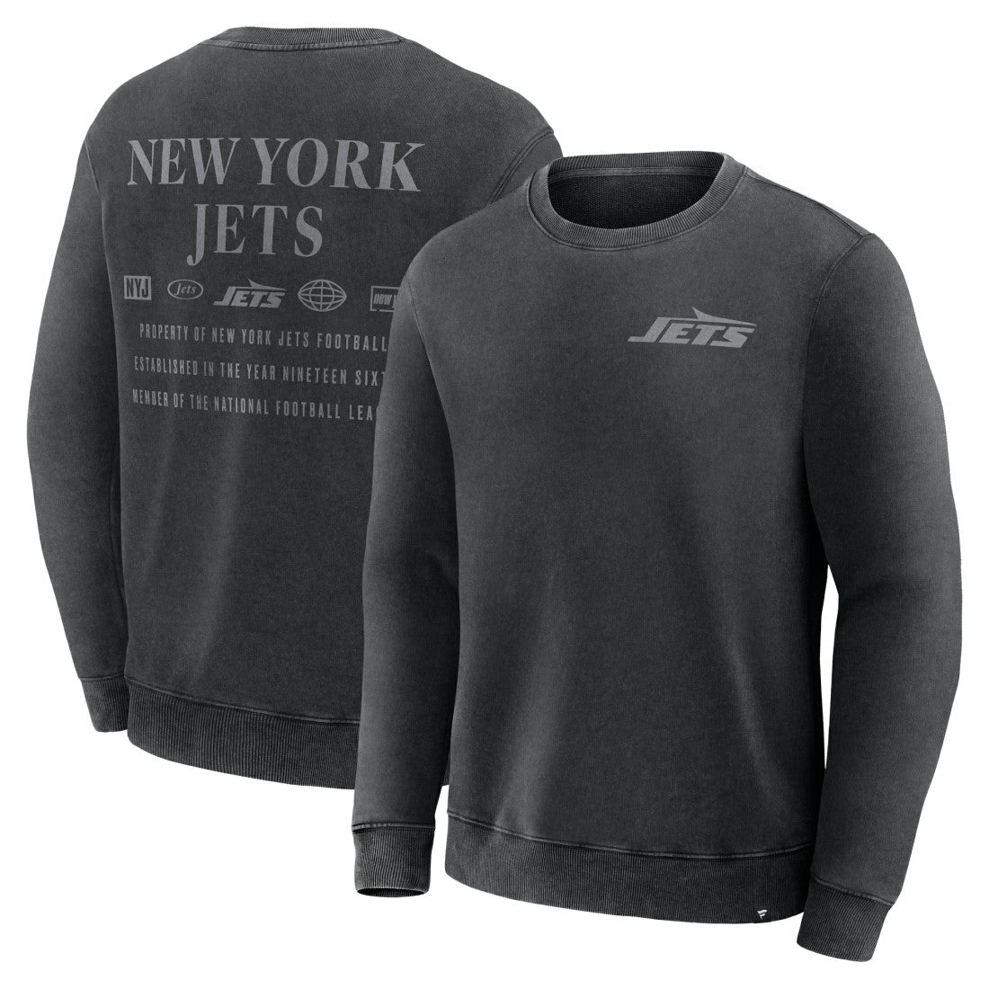 New York Jets Fanatics Deep Route Pullover Sweatshirt