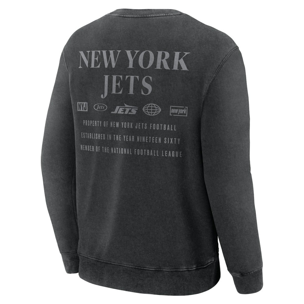 New York Jets Fanatics Deep Route Pullover Sweatshirt