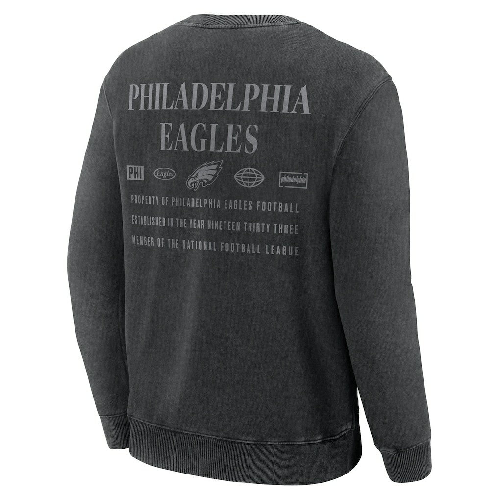 Philadelphia Eagles Fanatics Deep Route Pullover Sweatshirt