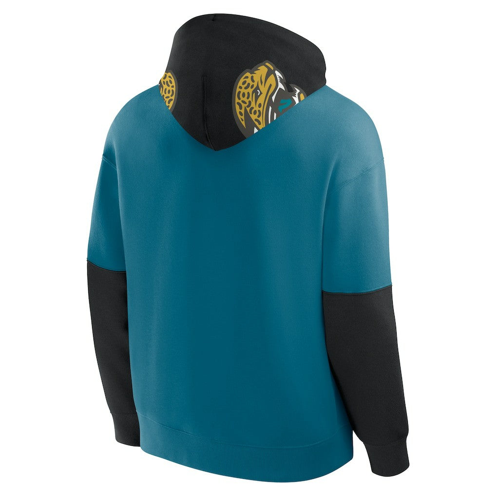 Jacksonville Jaguars Fanatics Helmet Retro Pullover Hoodie