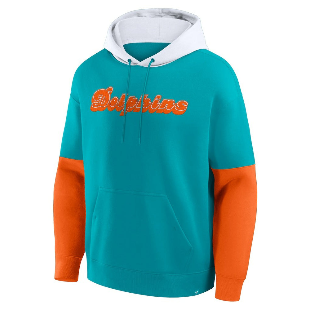 Miami Dolphins Fanatics Helmet Retro Pullover Hoodie