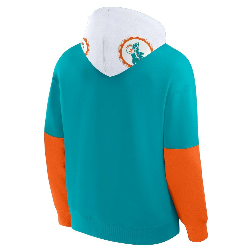 Miami Dolphins Fanatics Helmet Retro Pullover Hoodie