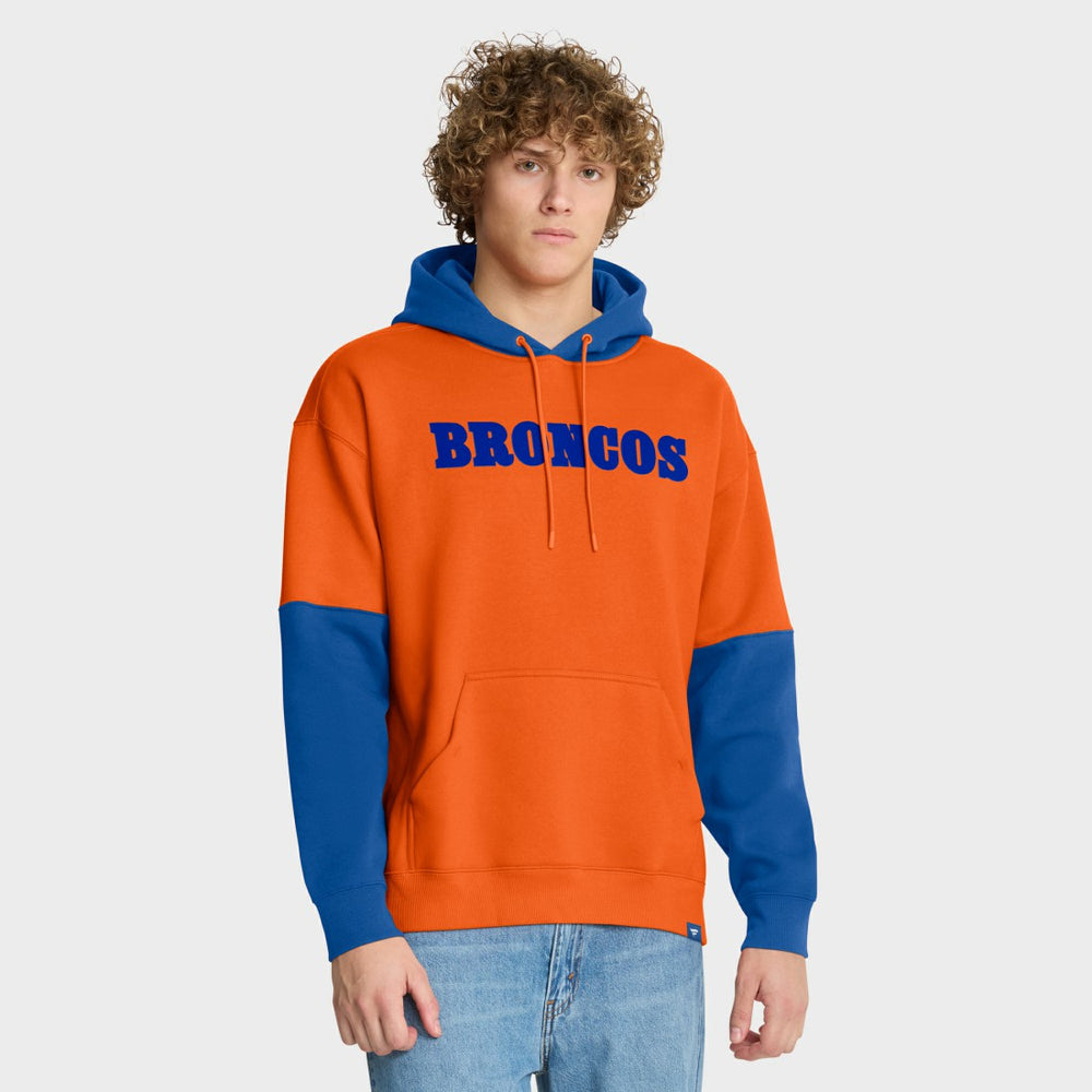 Denver Broncos Fanatics Helmet Retro Pullover Hoodie