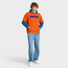 Denver Broncos Fanatics Helmet Retro Pullover Hoodie