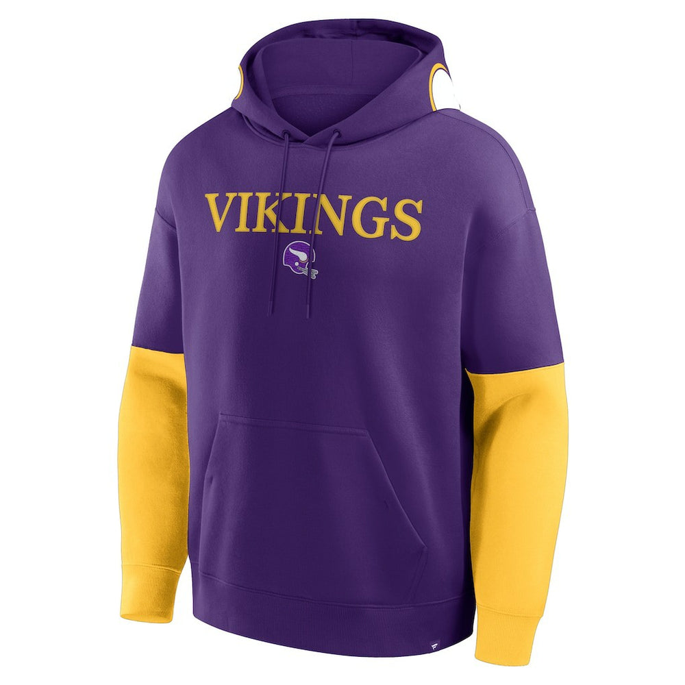 Minnesota Vikings Fanatics Helmet Retro Pullover Hoodie