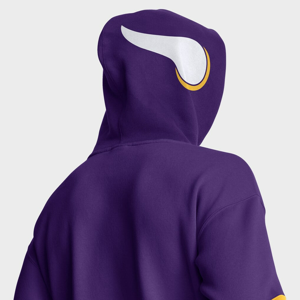 Minnesota Vikings Fanatics Helmet Retro Pullover Hoodie