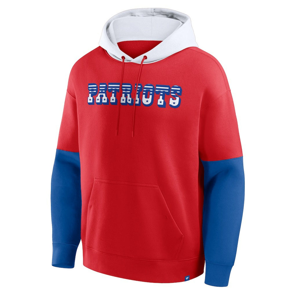 New England Patriots Fanatics Helmet Retro Pullover Hoodie