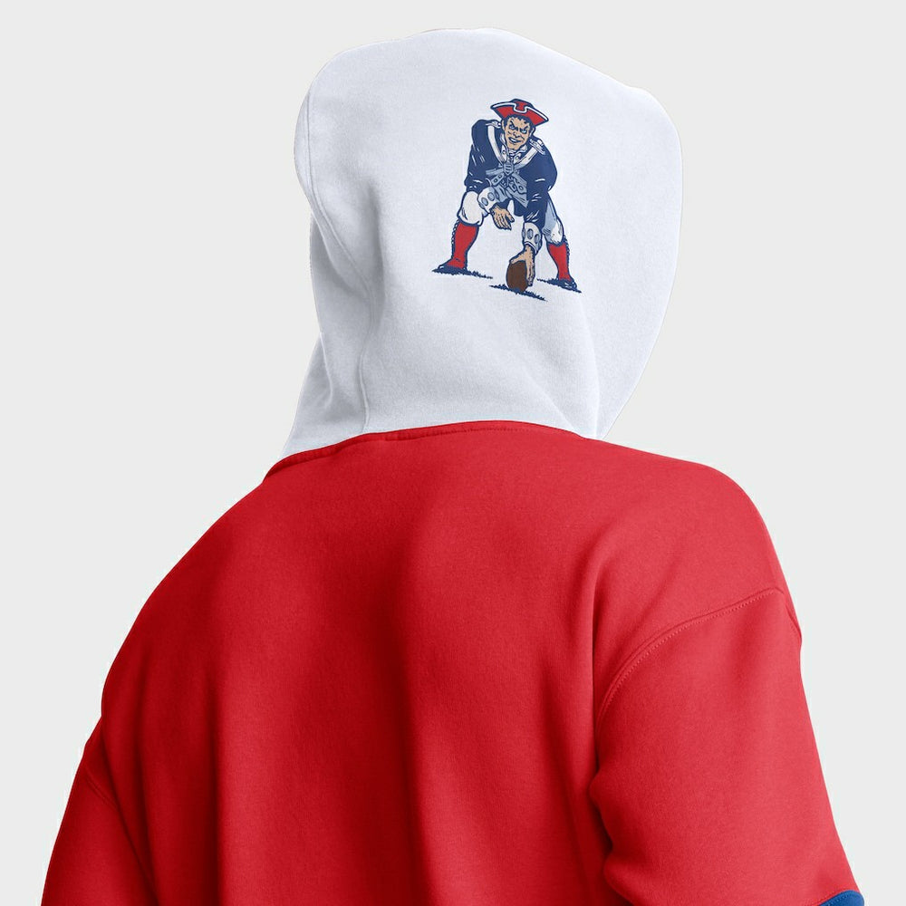 New England Patriots Fanatics Helmet Retro Pullover Hoodie