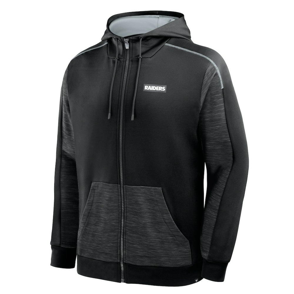 Las Vegas Raiders Fanatics Checkdown Pass Full-Zip Hoodie