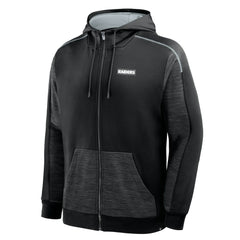Las Vegas Raiders Fanatics Checkdown Pass Full-Zip Hoodie